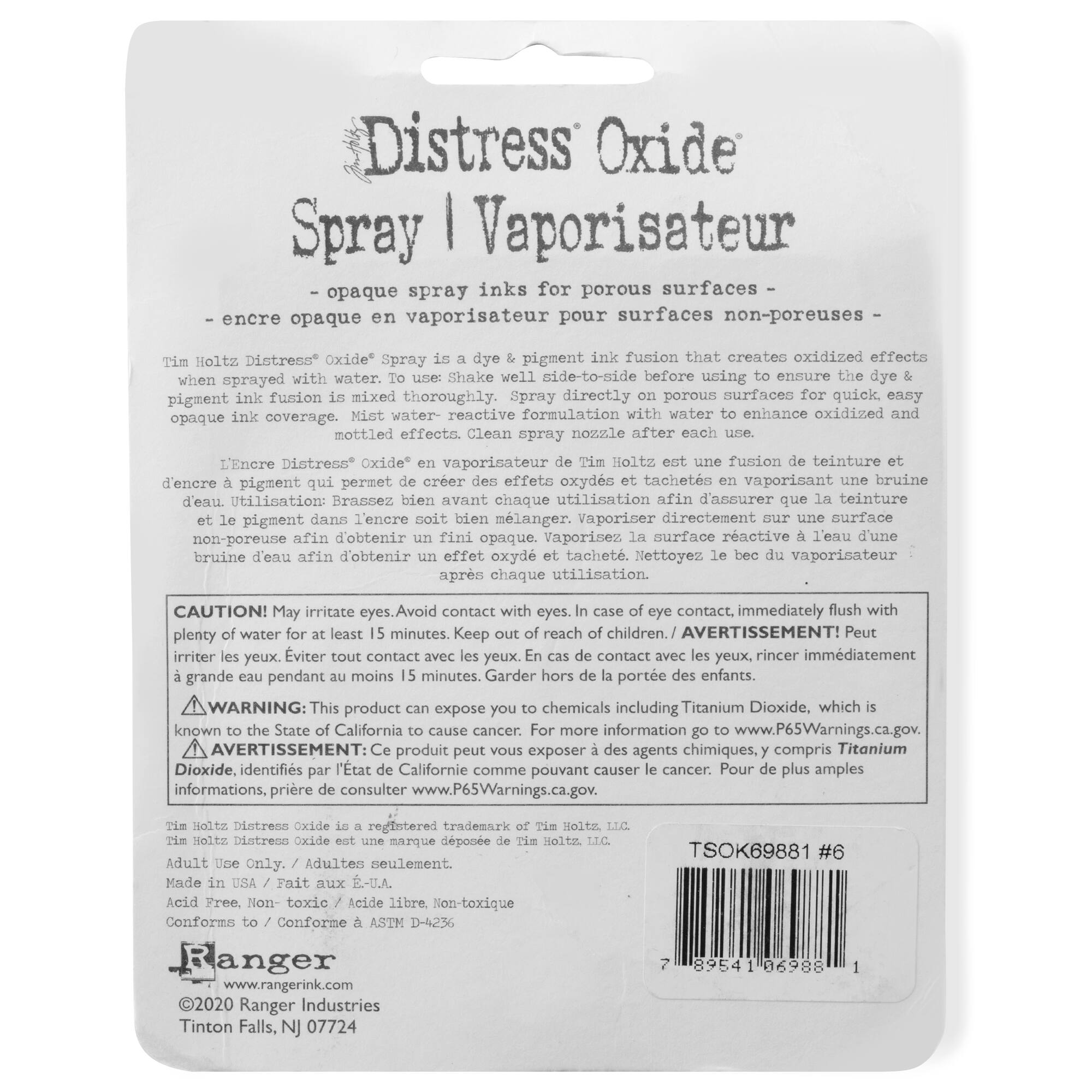 6 Packs: 3 ct. (18 total) Tim Holtz Distress® Oxide® Spray Set 6